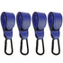 4 Pcs  Baby Stroller Hooks for Hanging | Multipurpose Stroller Straps with Durable and Stylish Stroller Clips for Diaper Bags | The Perfect Mummy Hook for Pram, Wheelchair, (Blue)