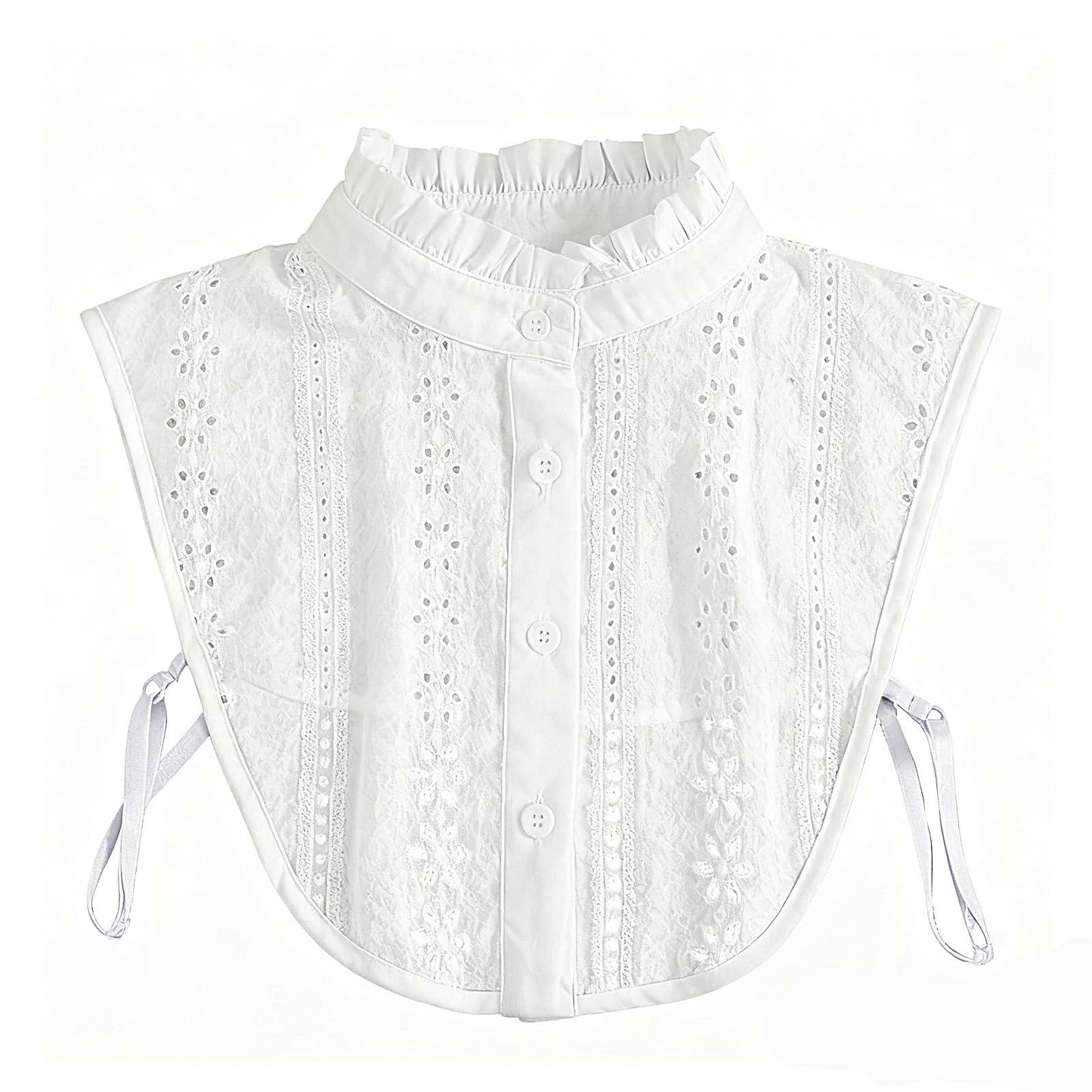 2 pieces of women's fake collars, new style, pure cotton jacquard, fungus edge decoration shirt collar, autumn and winter new style, professional fake collar