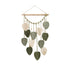 Wall Hanging - Hand Woven Boho Tapestry Sage Green Leaves Wall Decor, Rustic Tassels Yarn Hanging Ornament Decor for Bedroom Living Room Dorm（Green）