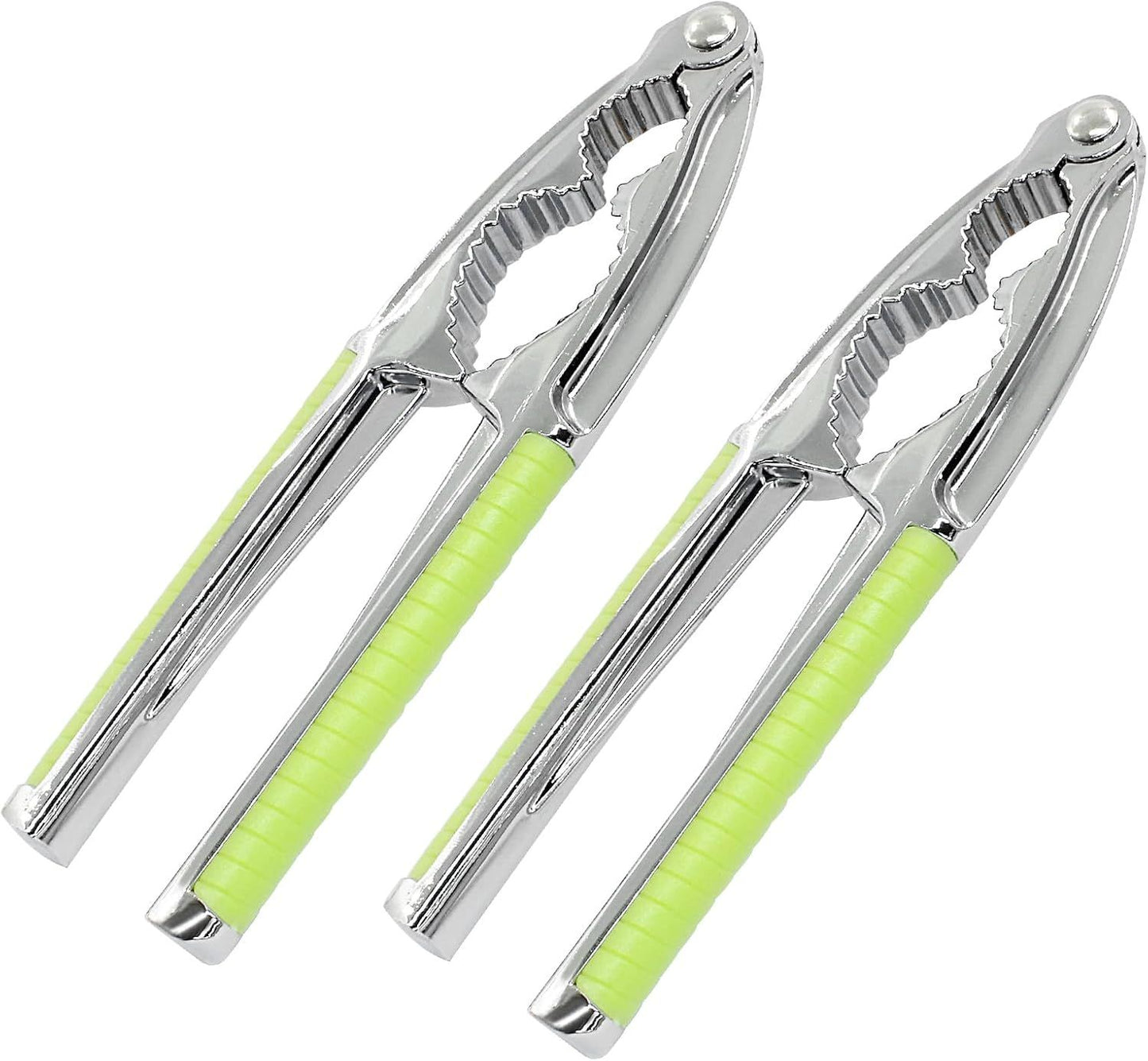 2pcs Nut Crackers Nutcracker for Walnuts, Tool for Nuts, Nut Cracker Kitchen Tool, Sturdy Nutcrackers Opener Tool Walnuts Pecan Nut, Hazelnuts, Almonds Brazil Nuts Or Other Nuts（Green）