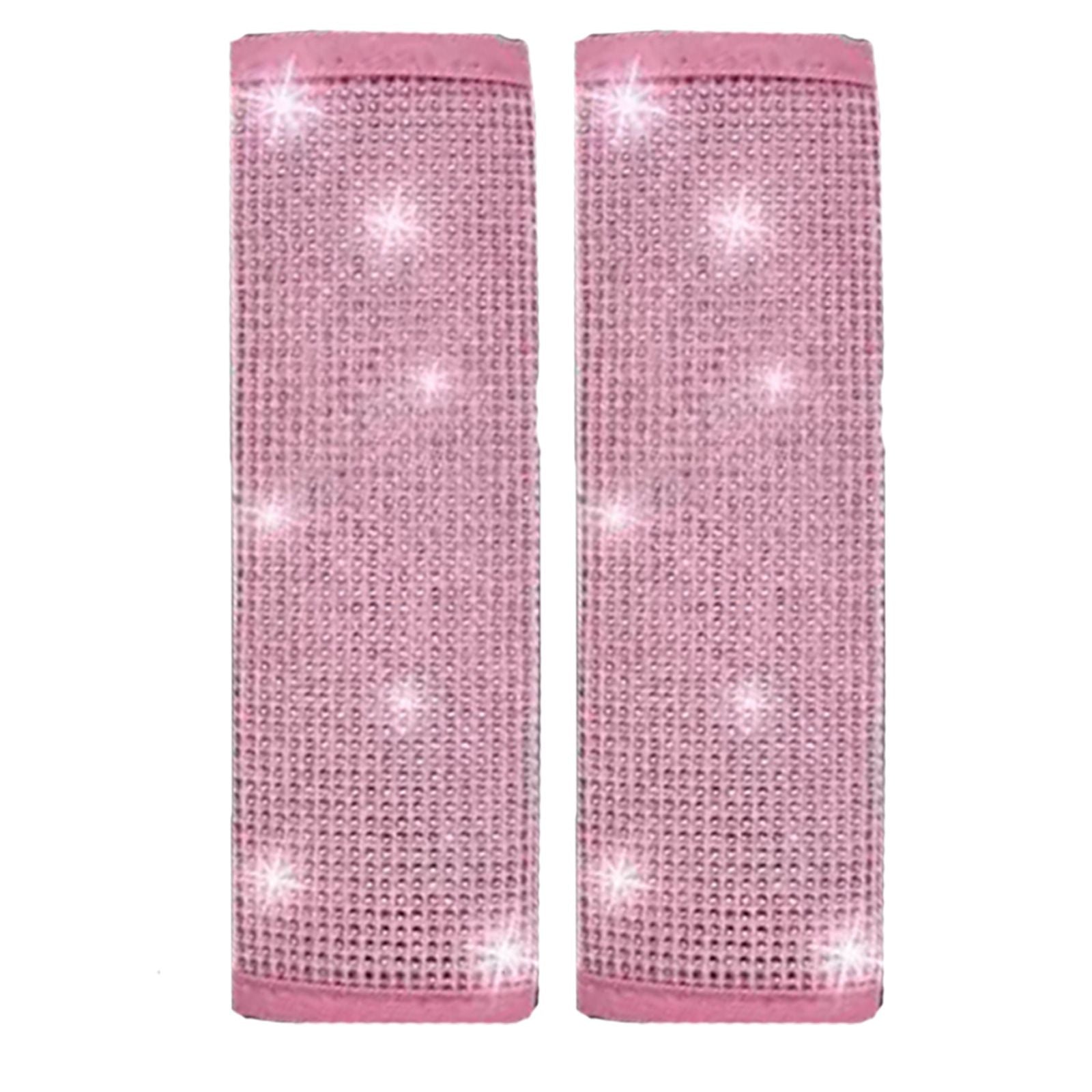4 pieces of car seat belt covers - women's seat belt shoulder pads, car seat belt shoulder protection glitter powder
