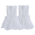 4pcs  gloves with white sleeves and women&