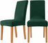 Chemical Fiber Stretch Dining Room Chair Covers -  Chair Slipcovers - Stretchable Removable Furniture Protectors (2, dark green)