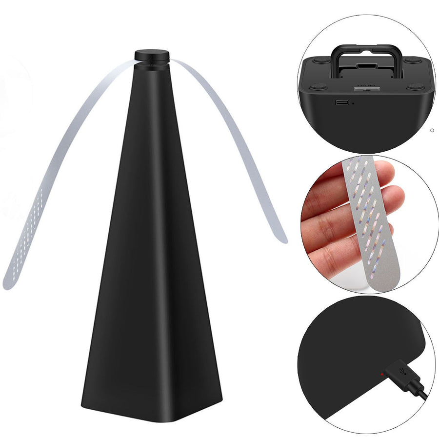 Fly Deterrent with Holographic Blades to Clear Bugs, Mosquitoes, and Flies, Mosquitoes, and Flies, Powered Fly Fan