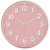 12 Inch Wall Clock, 3D Number Quartz Battery Operated Silent Non-Ticking Round Wall Clocks for Office Bedroom Decorative（Battery not included）