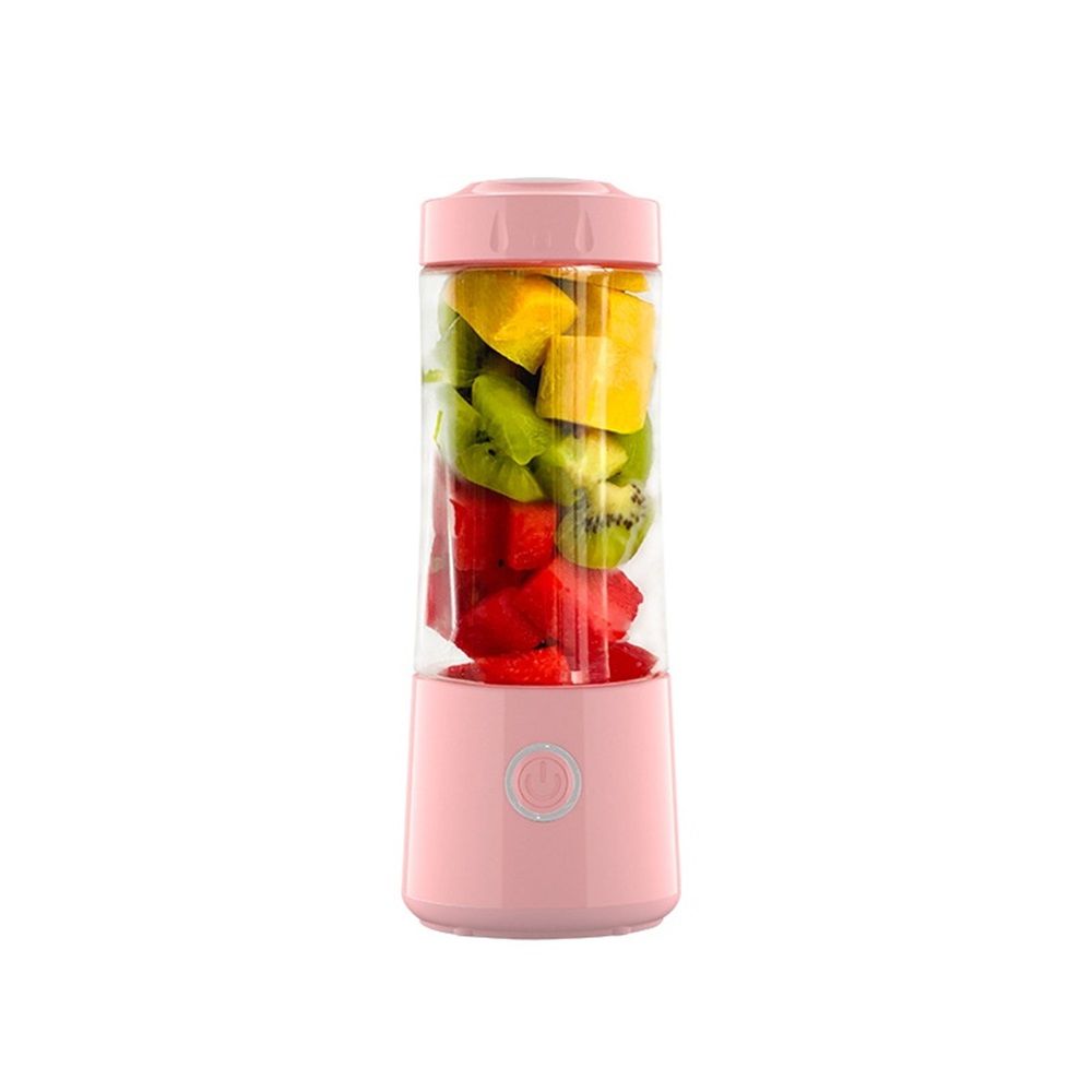 Portable Blender, USB Rechargeable Personal Size Blenders, Smoothie Blender with 6 Blades for Protein & Shakes, Mini juicer for Travel Sports Outgoing, pink（Only juicers are available）