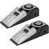 Pack of 3 Door Stop Alarm, with 120DB Siren Door Stop for Traveling, Apartment, Hotel and Home (Black)
