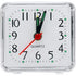 2 pack Analog Alarm Clock, White, Battery Powered, Large Dial, Good for Travel, Heavy Sleepers（Battery not included）