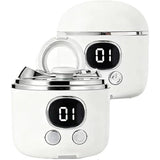 Electric Nail Clipper【Magnifier Assistance】Clear Vision, Precise Trimming (White)(Suitable for Families,Seniors)