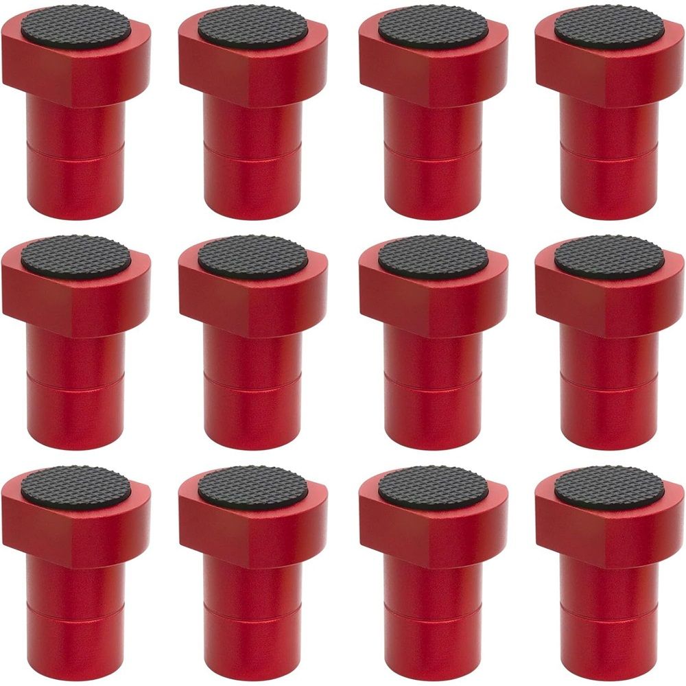 12 Pack Bench Dogs, 3/4"（19mm） Bench Dog Clamp with Non-Slip Pads, Aluminum Alloy Workbench for Table, Woodworking, DIY