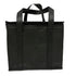 Medium Insulated Cooler Bag and Food Warmer for Delivery & Grocery Shopping with Zippered Top, Black (1 Pack)