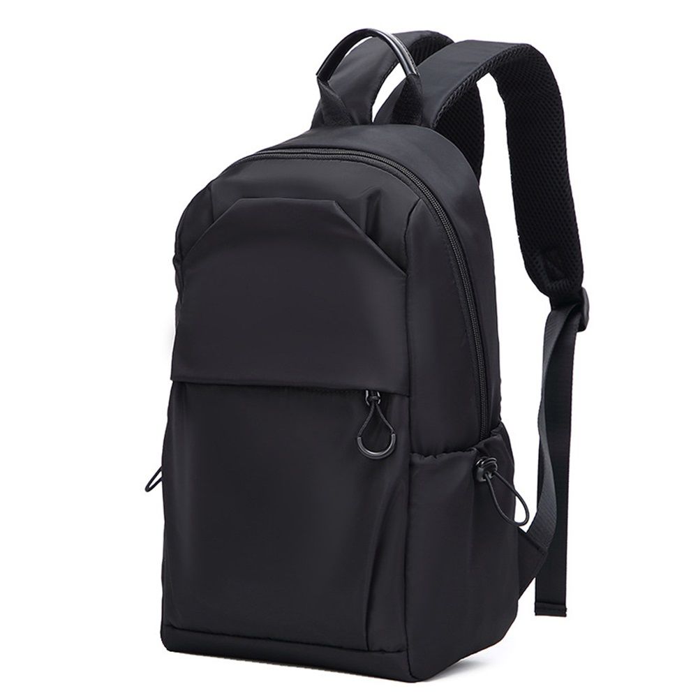 Black Convertible Sling Crossbody Backpack Shoulder Bag for Men Women, Waterproof Oxford cloth Chest Bag Strap Back Pack for Hiking Walking Biking Travel Cycling