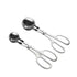2 pack Meat Maker Tools Dough Meatball Scoop Non Stick Stainless Steel for Rice Meat Cookie Making（1 big and 1 small）
