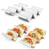 Holders 4 Packs - Stainless Steel Stand Rack Tray Style, Oven Safe for Baking, Dishwasher and Grill Safe