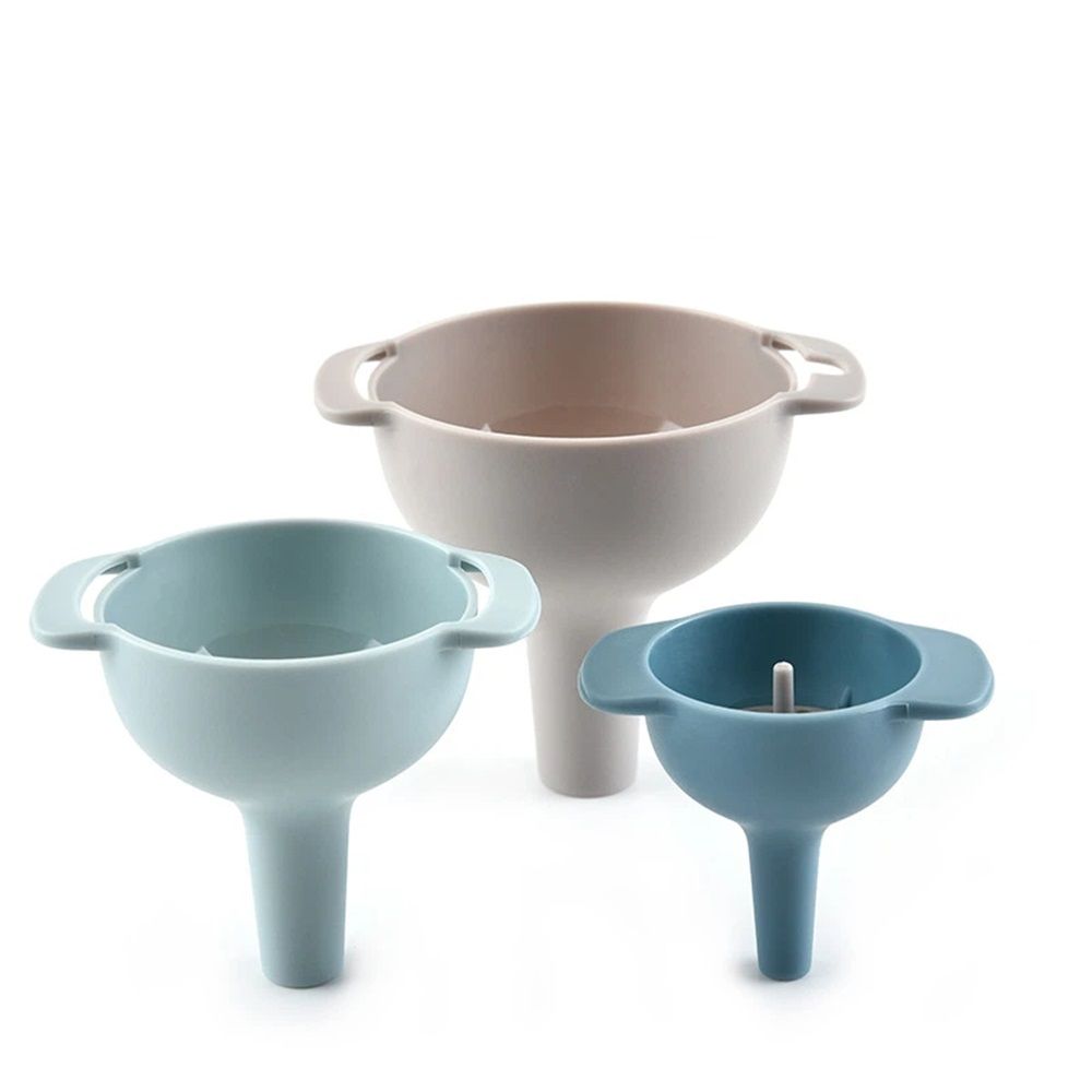 Kitchen Funnels for Filling Bottles,Funnels Set of 4,Oil Funnel,Tough and not Easily Deformed,Suitable for All Kinds of Solid Food and Liquid