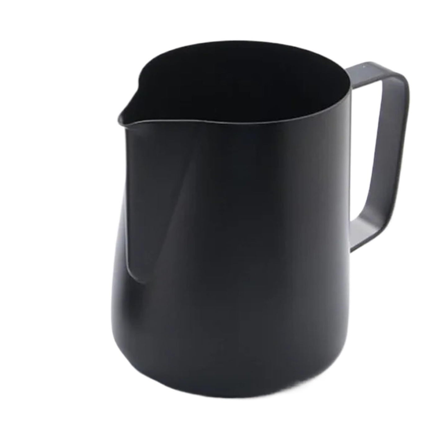 12 oz Milk Frothing Pitcher – Frother Cup with Drip Resistant Spout - Latte Art Pitcher for Cappuccino Espresso Barista, Home & Commercial Use（black）