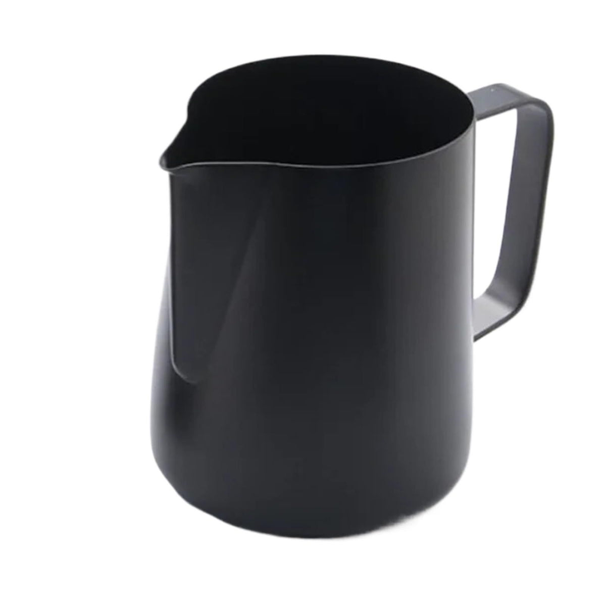 12 oz Milk Frothing Pitcher – Frother Cup with Drip Resistant Spout - Latte Art Pitcher for Cappuccino Espresso Barista, Home & Commercial Use（black）