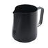 12 oz Milk Frothing Pitcher – Frother Cup with Drip Resistant Spout - Latte Art Pitcher for Cappuccino Espresso Barista, Home & Commercial Use（black）