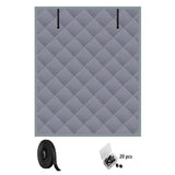 Window Insulation for Winter 30”×56” Windows Insulation Kit Thermal Insulated Window Cover with Velcro* 1+Push Pin * 20pcs, Insulated Curtain for Winter Windows Blankets in Bedroom Attic - Gray