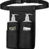 Massage Bottle Bag, Professional Massage Therapist Holster for 2 Bottles, Lotion Oil Waist Holder Organizer with Adjustable Belt, Multiple Pockets (Bag Only) (Black)