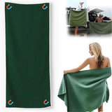 Magnetic Bath Towel Oversized Quick-Dry Microfiber Towel with Magnetic Closure, Super Absorbent & Sand-Resistant for Beach, Pool, Travel, Gym & Camping 75"x30"