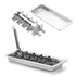Stainless Steel Ice Cube Tray with 18 Slots, Metal Ice Cube Maker with Removable Trays, Easy Release Handle & Level, Dishwasher Safe for Bars, Kitchens & Frozen Foods