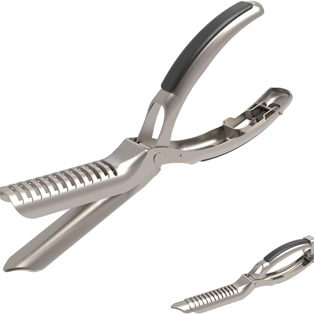 Stainless Steel Rib Skinner & Rib Membrane Remover for BBQ Enthusiasts and Chefs! With Arc Clamp & Non-Slip Grip, Effortlessly Remove Rib Membranes for Perfect Rib Prep（1PC）