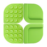 2 set Silicone Non-Slip Feet for Cutting board, Preventing Cutting Injuries in the Kitchen Chopping Boards Feet for Kitchen Safe, Warm Gifts for Kitchen & Home Protector (Green)
