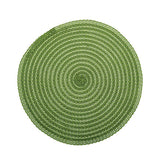 Textured Placemats 15 Inches Round, Set of 6 – Modern Traycloth Table Mats for Home, Dining Room Décor, Banquets, Indoor & Outdoor and Special Events