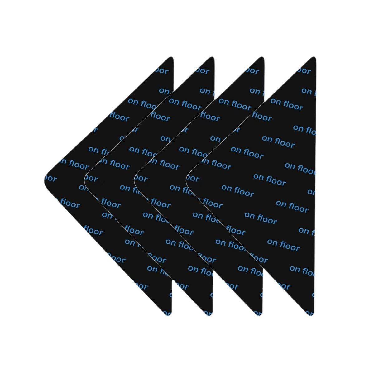 16 PCS Rug Tape, Non Slip Rug Gripper for Hardwood Floors Tiles, Reusable Carpet Tape for Area Rugs, No Residue Rug Pads Grippers Keep Corners Flat(Black)