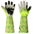 Gardening Gloves for Women Rose Pruning Thorn Proof Breathable Garden Gloves Long Forearm Protection Gauntlet Adjustable Flexible Working Gloves(Green)