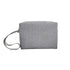 2 pack Small Makeup Bag, Cosmetic Toiletry Skin Care Make up Little Items Pouch for Purse, Zipper Mini Tech Charger Cable Electronic Organizer Case, Travel Accessories for Women Men Teen, Grey