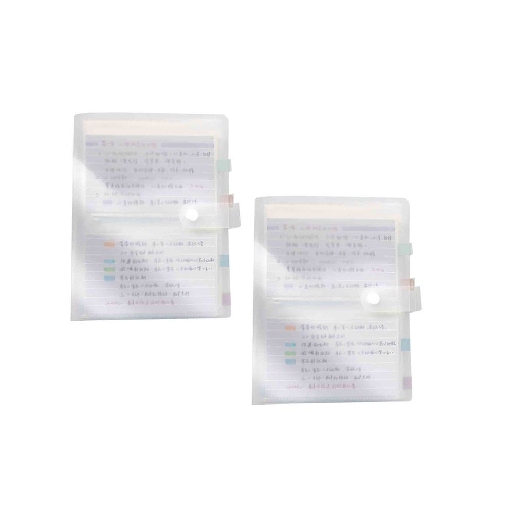 2 Pack 3x5 Index Cards Clear Plastic Holder Organizer Pouches Book Binder 40 Page Hold 160 Cards（Excluding paper）