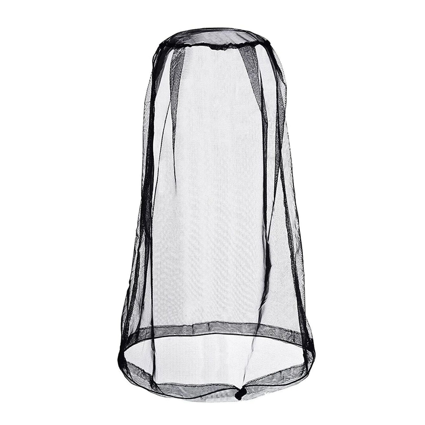 4 Pack Ultra Large Mosquito Net 18x18 Inches Mosquito Head Net Oversized Insect Netting Bug Fits Most Hats for Gardening Hiking Fishing Traveling(Black)