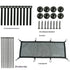 Under Desk Cable Management Net – Flexible Wire Organizer – Elastic Mesh Kit for Standing & Office Desks – Adhesive Positioning and Screw Lock Black