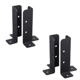 4Pcs Adjustable Deck Post Anchor Base Brackets Fit 1.5x1.5, 2x2, 2x4, 4x4 Post,Heavy Duty Reversible Wood Fence Post Base Brackets kit for Pergola Railing Mailbox（2 pairs,Excluding screws）