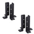 4Pcs Adjustable Deck Post Anchor Base Brackets Fit 1.5x1.5, 2x2, 2x4, 4x4 Post,Heavy Duty Reversible Wood Fence Post Base Brackets kit for Pergola Railing Mailbox（2 pairs,Excluding screws）