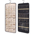 48 Pocket Oxford Fabric Double Sided Hanging Rotating Jewelry Organizer with Hanger Hooks for Earrings, Necklaces, Rings, Bracelets and Other Jewelry Storage（Excluding jewelry）