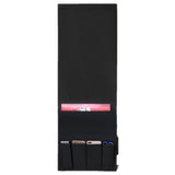 TV Remote Control Holder Couch Caddy, Non-slip Bedside Caddy Organizer with Pockets for Key Glasses Phone Magazine Holders (Black, 32.6"x12.8",Handbag only)
