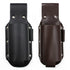 2 pack Beer Holster Classic - Leather, Beer Belt Climbing Beverage Holster Holder Portable（black + brown）