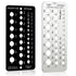 2 pack  Stainless Steel Drill Gauge - 29-Holes Standard Metric Size, 1/16 Inch to 1/2 Inch Drill Bit Index, 1pc Black + 1pc Silver