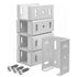 White Aluminum Fence Bracket for Vinyl Fencing,Heavy Duty Replacement for 2.75in Bracket,Fence Bracket Used for Connecting Panel to Post,Vinyl Fence Parts(8Pcs & 80screws)