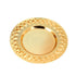 4 pcs Snack Plate with Trim, 6-Inch Dried Fruit Plate Dessert Plate for Home and KTV, Wedding Plates Formal Dining