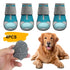 Dog Shoes for Large Dogs, Medium Dog Boots & Paw Protectors for Hardwood Floors, Outdoor Dog Booties for Hot Pavement Winter Snow Hiking, Breathable Dog Shoes with Reflective Strips Size 2