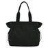 18 L Side Shopper Bags Lightweight Shoulder Bag Tote Handbag for Shopping Workout Beach Travel（black）