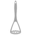 Silicone Potato Masher Kitchen Gadget Food Ricer for Smooth Vegetable and Fruit Puree with Comfortable Grip 10.4 Inch Design（gray）