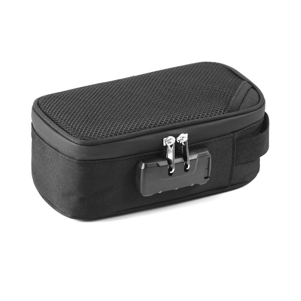 Odor Proof Pouch Organizer, Code Lock Design Smell Proof Container Portable Easy Using for Travel (black)