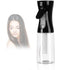 2 pack 300ML Clear Black Continuous Mister Spray Bottle for Hairstyling, Cleaning, Salons,Plants, Pets, Barbers