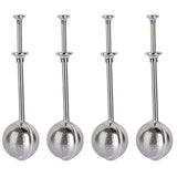 4 Pcs Stainless Steel Tea Infuser Tea Strainer Sugar Flour Sifters Powdered Sugar Shaker Duster Filters Tea Interval Diffuser for Loose Leaf, Spices, Seasonings(Spherical)