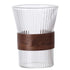 2 PCS Glass Coffee Mug 11.6oz with Bamboo Sleeve,Espresso Cups Drinking Cup set, Home Essential Glass Tumblers for Beer, Cocktail, Tea and Latte Clear